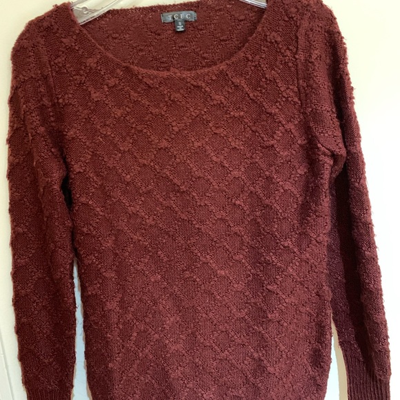 TCEC crimson red sweater - Picture 1 of 4